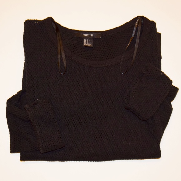 🍂 | Black Net Sweater - Picture 1 of 4